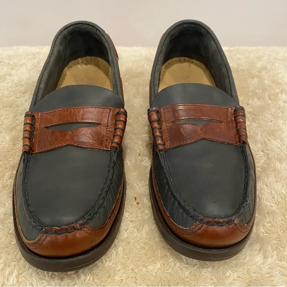 Sebago Docksiders Authentic Forest Green & Brown EUC - Men’s 8